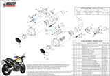 Doppelauspuffanlage Mit Geräuschzulassung Gppro Carbon - Mivv Kompatibel Mit Ducati Scrambler 1100 (2018-2020)