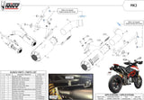Doppelauspuffanlage Mit Geräuschzulassung Mk3 Carbon - Mivv Kompatibel Mit Ducati Hypermotard 950 (2019-2020)