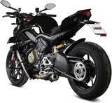 Doppelauspuffanlage Ohne Katalysator Und Ohne Geräuschzulassung X-M1 Stahl Schwarz - Mivv Kompatibel Mit Ducati Streetfighter V4 (2020-2022)