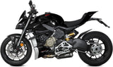 Doppelauspuffanlage Ohne Katalysator Und Ohne Geräuschzulassung X-M1 Stahl Schwarz - Mivv Kompatibel Mit Ducati Streetfighter V4 (2020-2022)