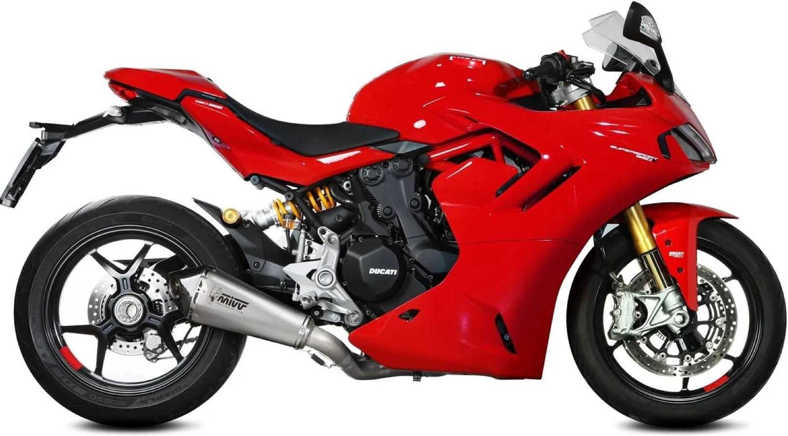 Katalysiertes Auspuffendstück Mit Geräuschzulassung Delta Race Edelstahl Carbon - Mivv Kompatibel Mit Ducati Supersport 950 - S (2021-2024)