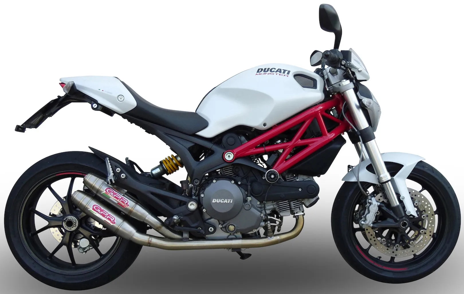 Komplette Abgasanlage Mit Katalysator Und Geräuschzulassung Deeptone Edelstahl - Gpr Kompatibel Mit Ducati Monster 1100 (2009-2010)