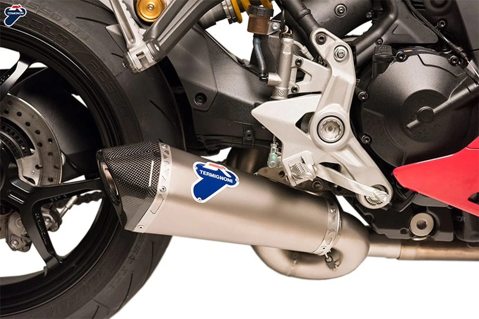 Auspuffendrohr Ohne Geräuschzulassung Scream Titan Carbon Cap - Termignoni Kompatibel Mit Ducati Superspor T 939 (2016-2020)