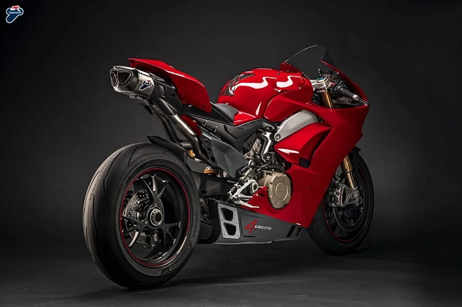Komplette Auspuffanlage Ohne Geräuschzulassung 4 Uscite Full Titan Carbon Cap - Termignoni Kompatibel Mit Ducati Panigale V4 S (2018-2021)