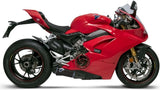 Doppelauspuffanlage Ohne Geräuschzulassung Titan Schwarz Aluminium Cap - Termignoni Kompatibel Mit Ducati Panigale V4 R (2018-2021)