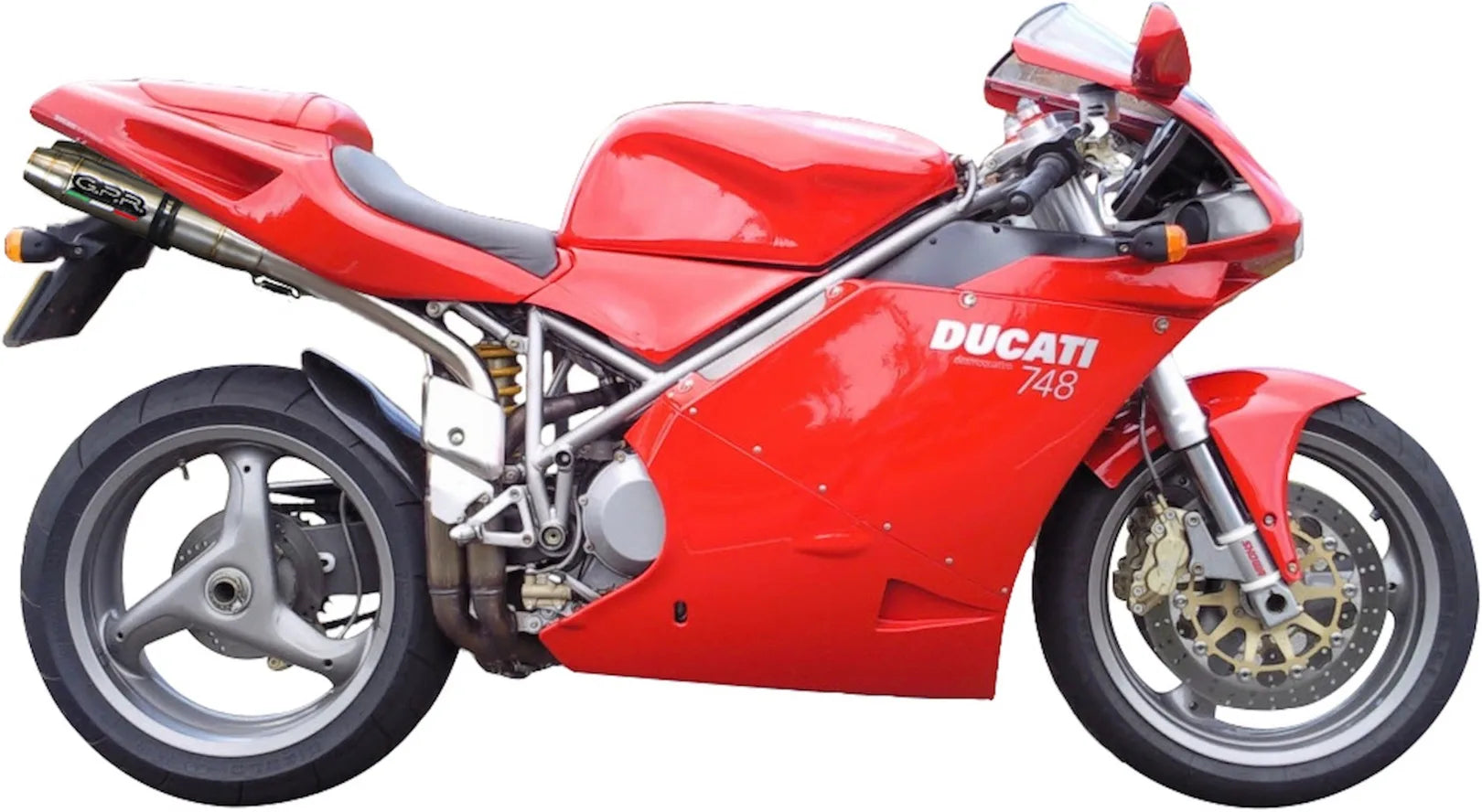 Doppelauspuffanlage Mit Geräuschzulassung Deeptone Edelstahl - Gpr Kompatibel Mit Ducati 748 - S - Sp - Sps - R - Rs (1995-2002)
