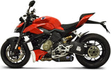 Doppelauspuffanlage Ohne Geräuschzulassung Titan Schwarz Aluminium Cap - Termignoni Kompatibel Mit Ducati Streetfighter V4 (2020-2021)
