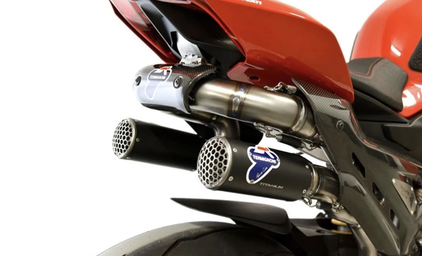 Komplette Auspuffanlage Ohne Geräuschzulassung Wsbk Replica Full Titan Schwarz Carbon Cap - Termignoni Kompatibel Mit Ducati Streetfighter V4 (2018-2023)