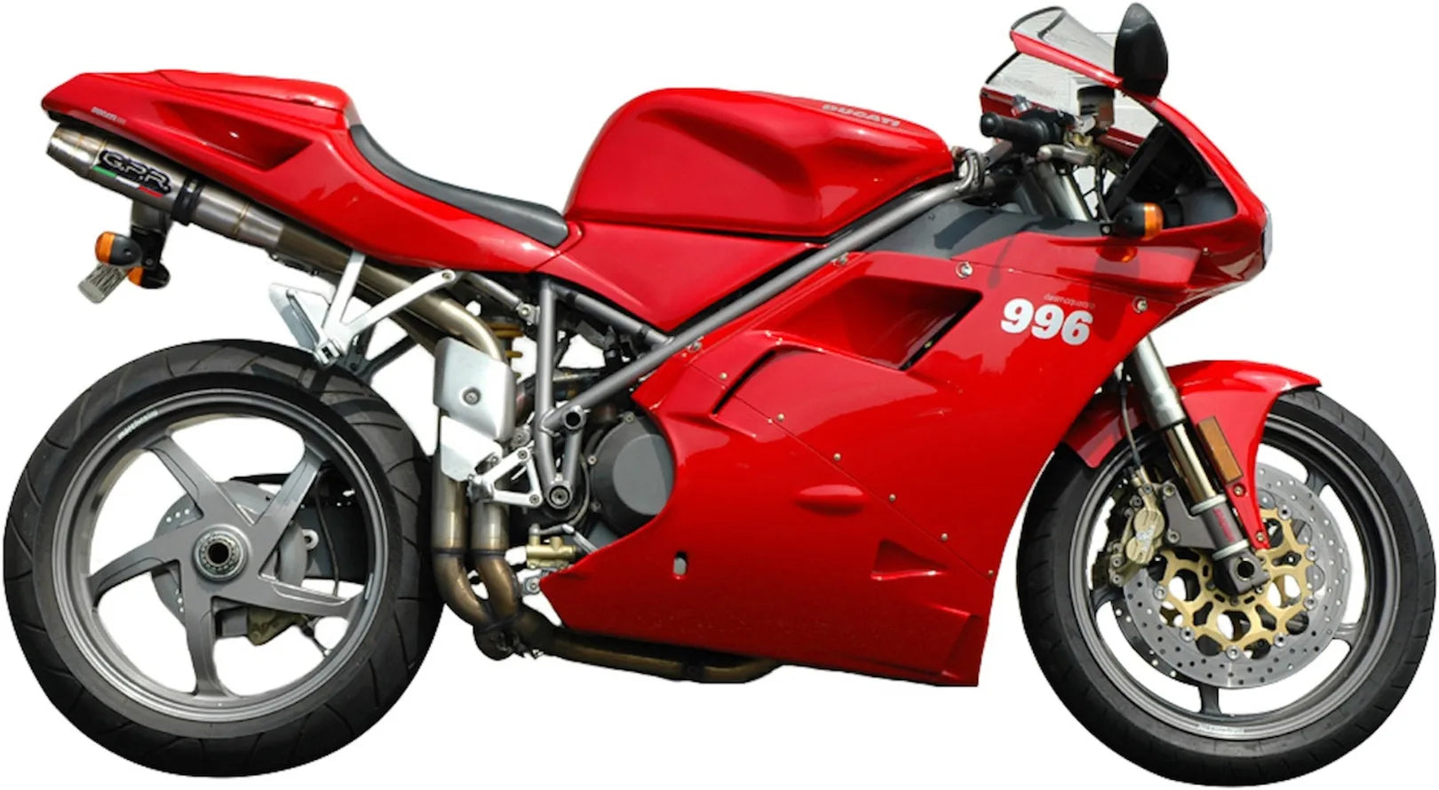 Auspuffendstück Mit Geräuschzulassung Deeptone Edelstahl - Gpr Kompatibel Mit Ducati 996 - S - Sps (1998-2001)