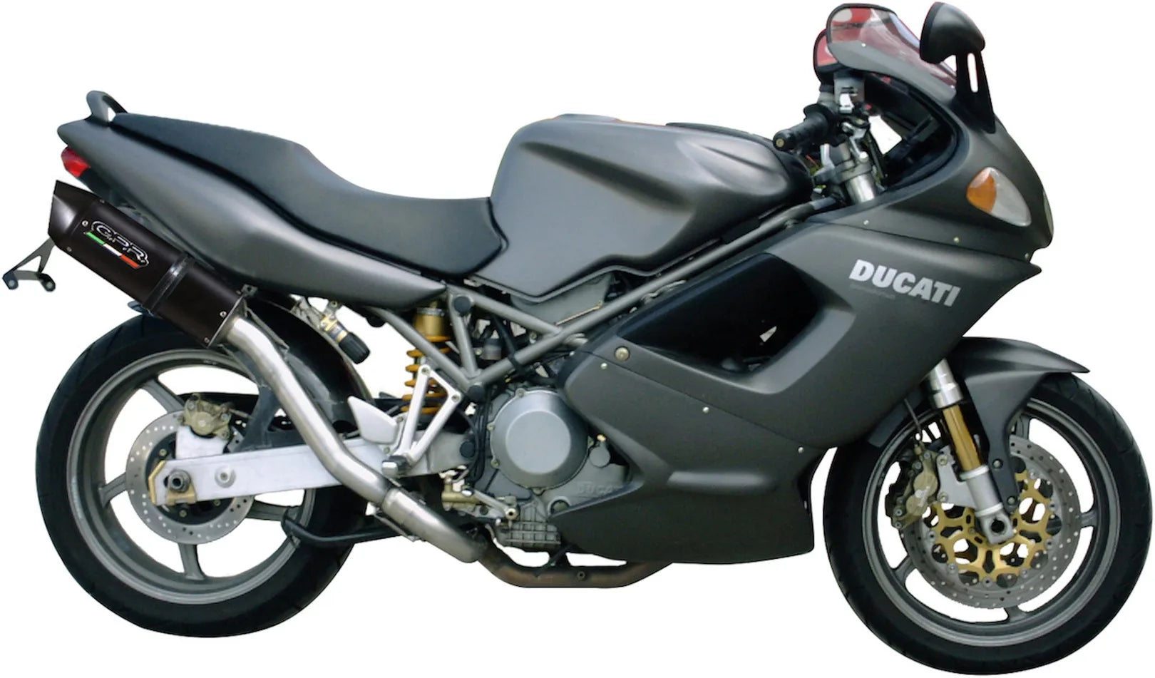 Doppelauspuffanlage Mit Geräuschzulassung Furore Alu Schwarz - Gpr Kompatibel Mit Ducati St3 (2004-2007)