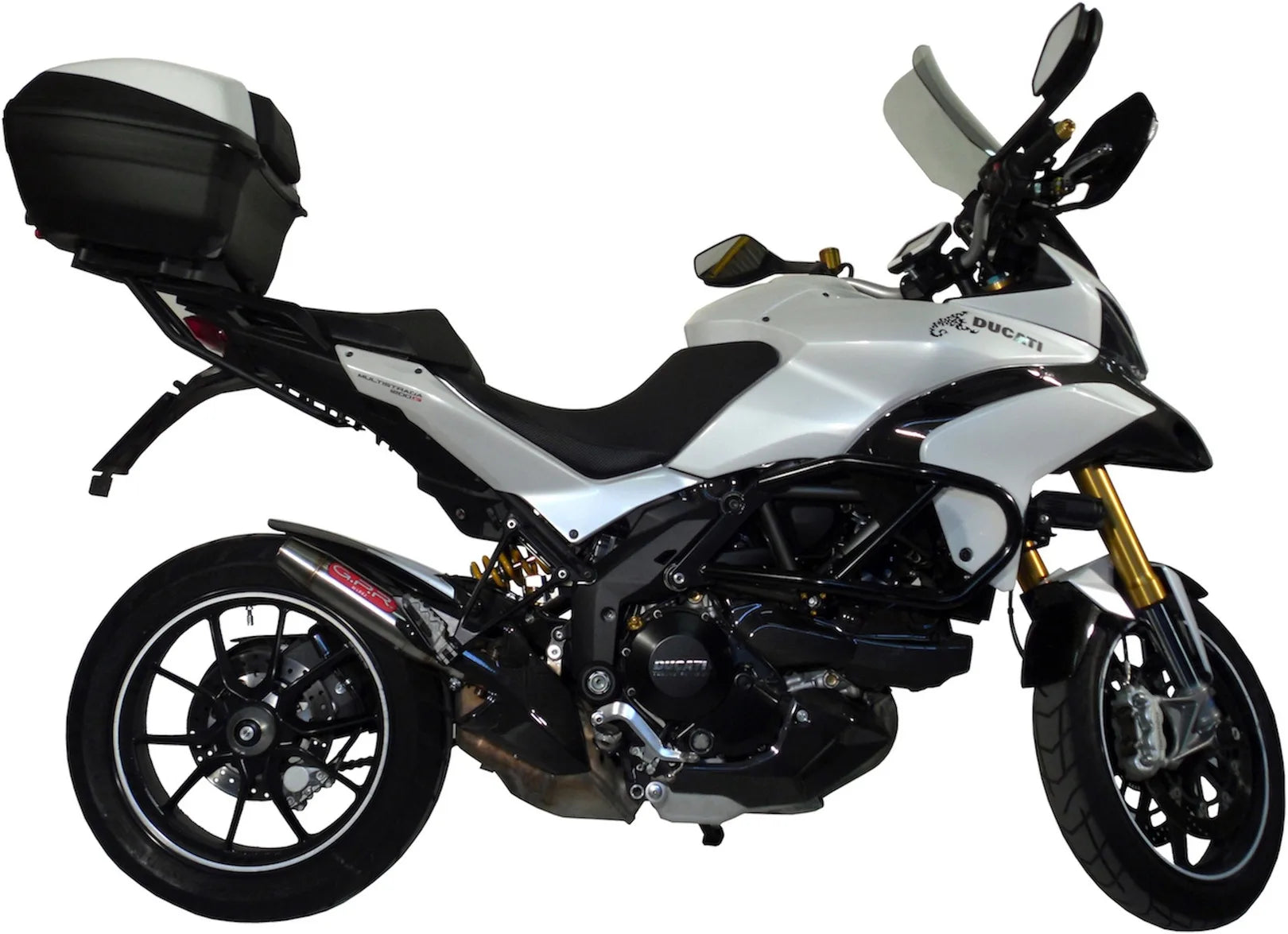Katalysiertes Auspuffendstück Mit Geräuschzulassung Deeptone Edelstahl - Gpr Kompatibel Mit Ducati Multistrada 1200 (2010-2014)
