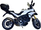 Catalytic Exhaust Tip With Sound Certification Trioval Stainless Steel - Gpr Compatible With Ducati Multistrada 1200 (2010-2014)