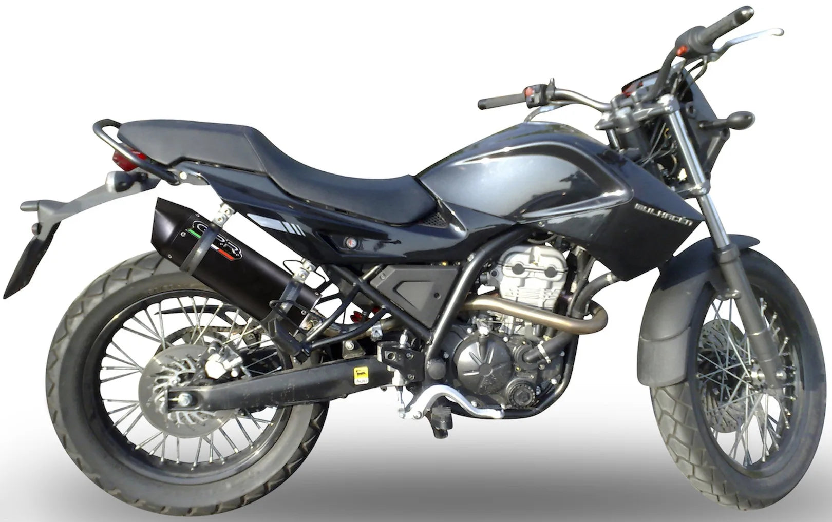 Auspuffendstück Mit Geräuschzulassung Furore Alu Schwarz - Gpr Kompatibel Mit Derbi Mulhacèn (2006-2011)