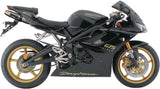 Catalytic Exhaust Tip With Sound Certification Deeptone Stainless Steel - Gpr Compatible With Triumph Daytona 675 (2006-2008)