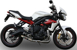 Exhaust Tip With Noise Certification Deeptone Stainless Steel - Gpr Compatible With Triumph Street Triple 675 (2013-2016)