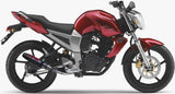 Komplette Auspuffanlage Ohne Katalysator Und Mit Geräuschzulassung Deeptone Edelstahl - Gpr Kompatibel Mit Yamaha Fz-16 Byson 160 (2010)