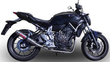 Komplette Auspuffanlage Ohne Katalysator Und Ohne Geräuschzulassung Deeptone Edelstahl - Gpr Kompatibel Mit Yamaha Mt-07 (2014-2016)