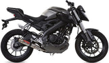 Komplette Abgasanlage Mit Katalysator Und Geräuschzulassung Deeptone Edelstahl - Gpr Kompatibel Mit Yamaha Mt-125 (2014-2016)
