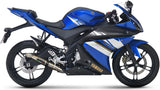 Komplette Auspuffanlage Ohne Katalysator Und Mit Geräuschzulassung Deeptone Edelstahl - Gpr Kompatibel Mit Yamaha Yzf-R 125 Ie (2014-2016)