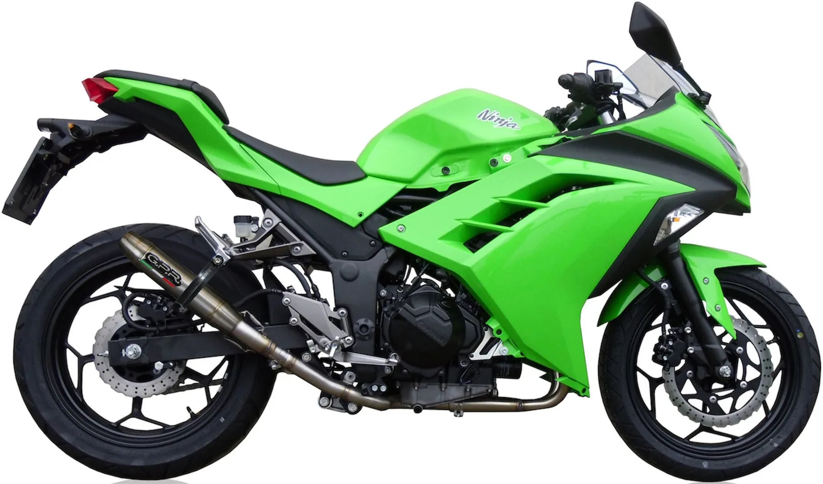 Komplette Abgasanlage Mit Katalysator Und Geräuschzulassung Deeptone Edelstahl - Gpr Kompatibel Mit Kawasaki Ninja 300 R (2012-2017)