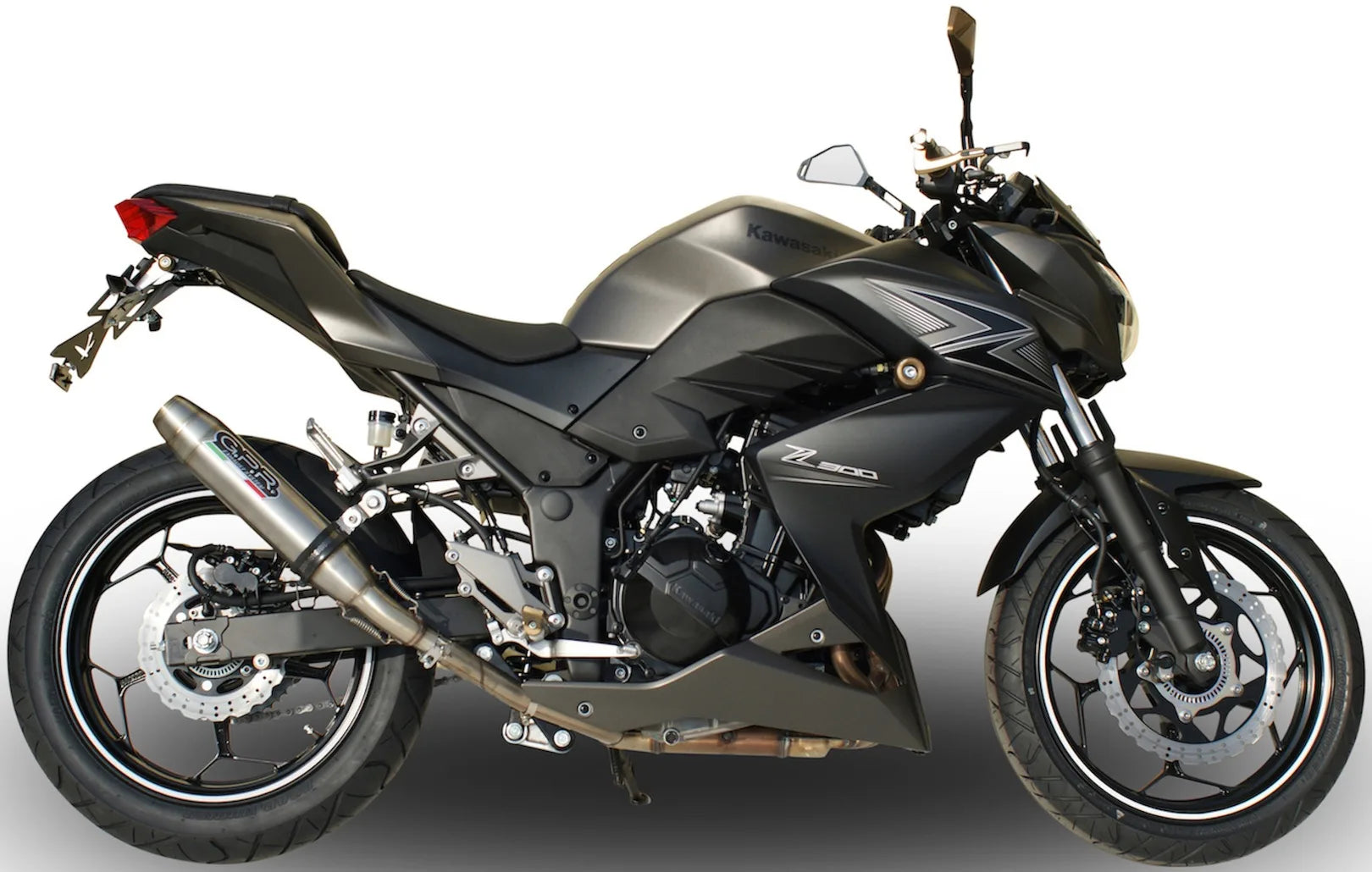 Auspuffendrohr Ohne Geräuschzulassung Deeptone Edelstahl - Gpr Kompatibel Mit Kawasaki Z 300 (2014-2017)