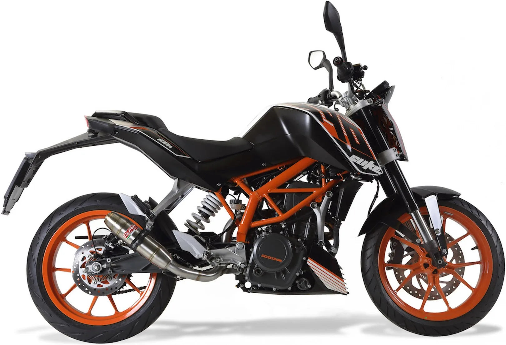 Katalysiertes Auspuffendstück Mit Geräuschzulassung Deeptone Edelstahl - Gpr Kompatibel Mit Ktm 390 Duke (2013-2016)
