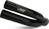Auspuffendstück Mit Geräuschzulassung Double Gun Stahl Schwarz - Mivv Kompatibel Mit Yamaha Mt-03 (2016-2024)