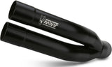 Uncatalysed Exhaust System Without Sound Certification Double Gun Steel Black - Mivv Compatible With Suzuki Gsr 750 (2011-2016)