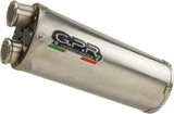 Exhaust Tip With Noise Certification Dual Stainless Steel - Gpr Compatible With Bmw R 1200 Gs - Adventure (2010-2012)