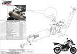 Auspuffendstück Mit Geräuschzulassung Oval Carbon Carbon - Mivv Kompatibel Mit Benelli Trk 502 (2017-2024)