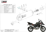 Auspuffendstück Mit Geräuschzulassung Oval Carbon Carbon - Mivv Kompatibel Mit Benelli Trk 502 X (2018-2024)