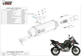 Auspuffendstück Mit Geräuschzulassung Speed Edge Stahl Schwarz Carbon - Mivv Kompatibel Mit Benelli Trk 502 X (2018-2024)