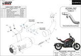 Auspuffendstück Mit Geräuschzulassung Mk3 Stahl Schwarz - Mivv Kompatibel Mit Benelli 502 C (2019-2024)