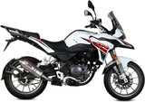 Auspuffendstück Mit Geräuschzulassung Oval Edelstahl - Mivv Kompatibel Mit Benelli Trk 251 (2019-2024)