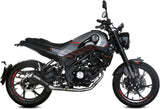 Komplette Abgasanlage Mit Katalysator Und Geräuschzulassung X-M1 Stahl Schwarz - Mivv Kompatibel Mit Benelli Leoncino 125 (2022-2024)