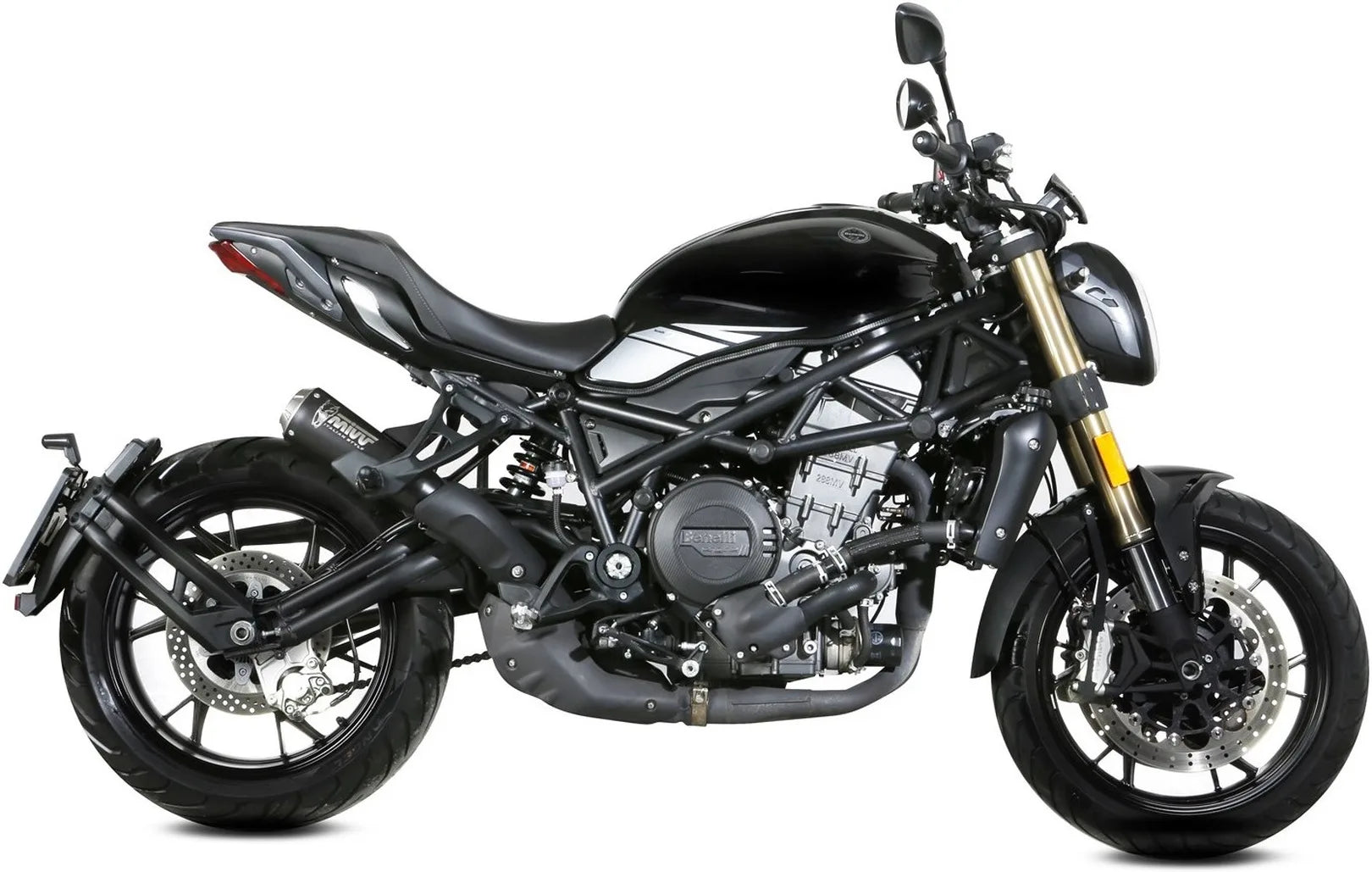 Auspuffendstück Mit Geräuschzulassung X-M1 Stahl Schwarz - Mivv Kompatibel Mit Benelli 752 S (2019-2024)