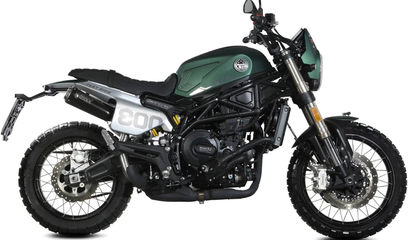 Auspuffendstück Mit Geräuschzulassung X-M1 Stahl Schwarz - Mivv Kompatibel Mit Benelli Leoncino 800 Trail (2022-2024)