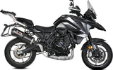 Auspuffendstück Mit Geräuschzulassung Oval Stahl Schwarz Carbon - Mivv Kompatibel Mit Benelli Trk 702 - X (2023-2024)