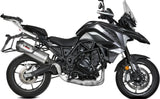 Auspuffendstück Mit Geräuschzulassung Oval Edelstahl Carbon - Mivv Kompatibel Mit Benelli Trk 702 - X (2023-2024)