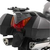 Motorradkoffer Monokey Trekker Dolomiti Aluminium Schwarz 30 Lt Für Original Gepäckgitter Trekker Dolomiti Aluminium - Givi Kompatibel Mit Honda Pan European St 1300 (2002-2014)