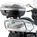 Monokey Trekker Dolomiti Black Aluminium Top Case - 30 Lt Trekker Dolomiti Aluminium - Givi Compatible With Yamaha Majesty 400 (2009-2014)
