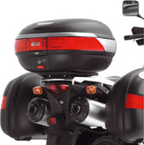 Monokey Silver Tech Top Case - 47 Lt Technopolymer - Givi Compatible With Suzuki Dl 1000 V-Strom (2002-2011)