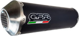 Exhaust Tip With Noise Certification Evo4 Road Black Aluminium - Gpr Compatible With Suzuki An 400 Burgman (1998-2002)