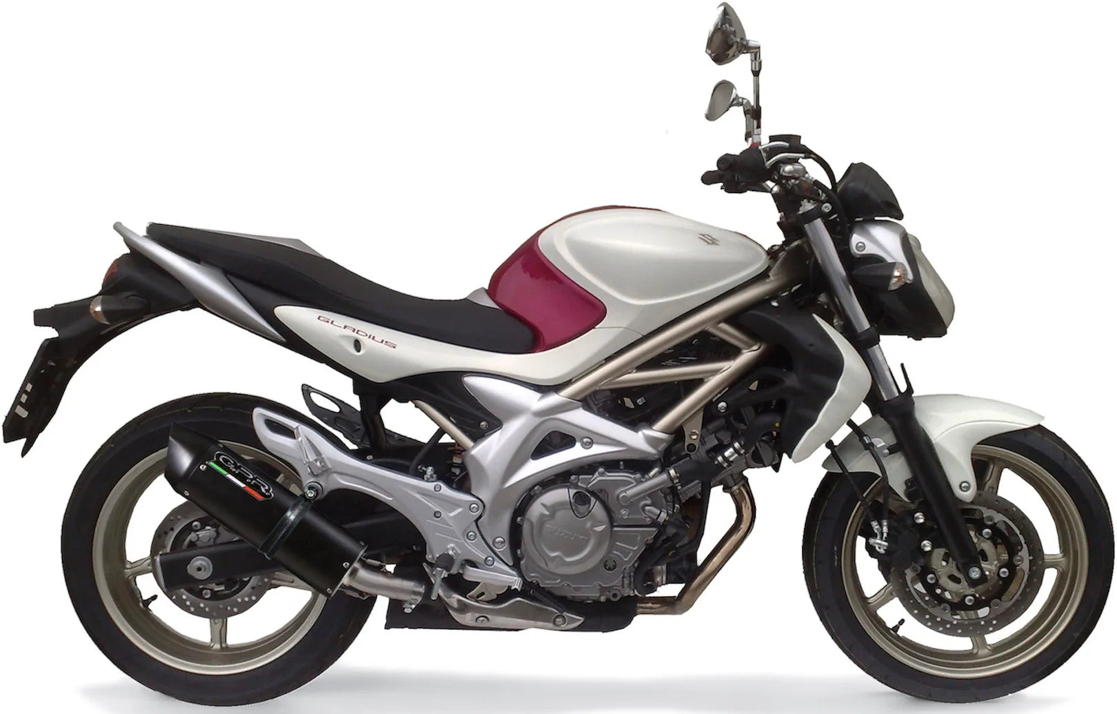 Auspuffendstück Mit Geräuschzulassung Furore Alu Schwarz - Gpr Kompatibel Mit Suzuki Gladius 650 (2008-2015)