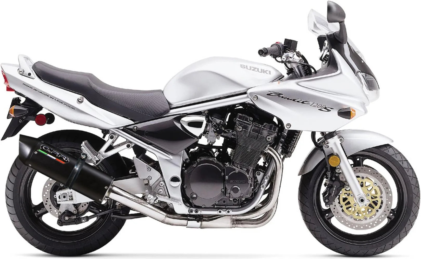 Auspuffendstück Mit Geräuschzulassung Furore Alu Schwarz - Gpr Kompatibel Mit Suzuki Gsf 1200 Bandit - S (2005-2006)