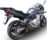 Exhaust Tip With Noise Certification Furore Aluminium Black - Gpr Compatible With Suzuki Gsf Bandit 650 - S (2007-2014)