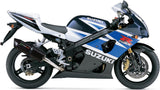 Catalytic Exhaust Tip With Sound Certification Furore Aluminium Black - Gpr Compatible With Suzuki Gsx-R 1000 (2003-2004)
