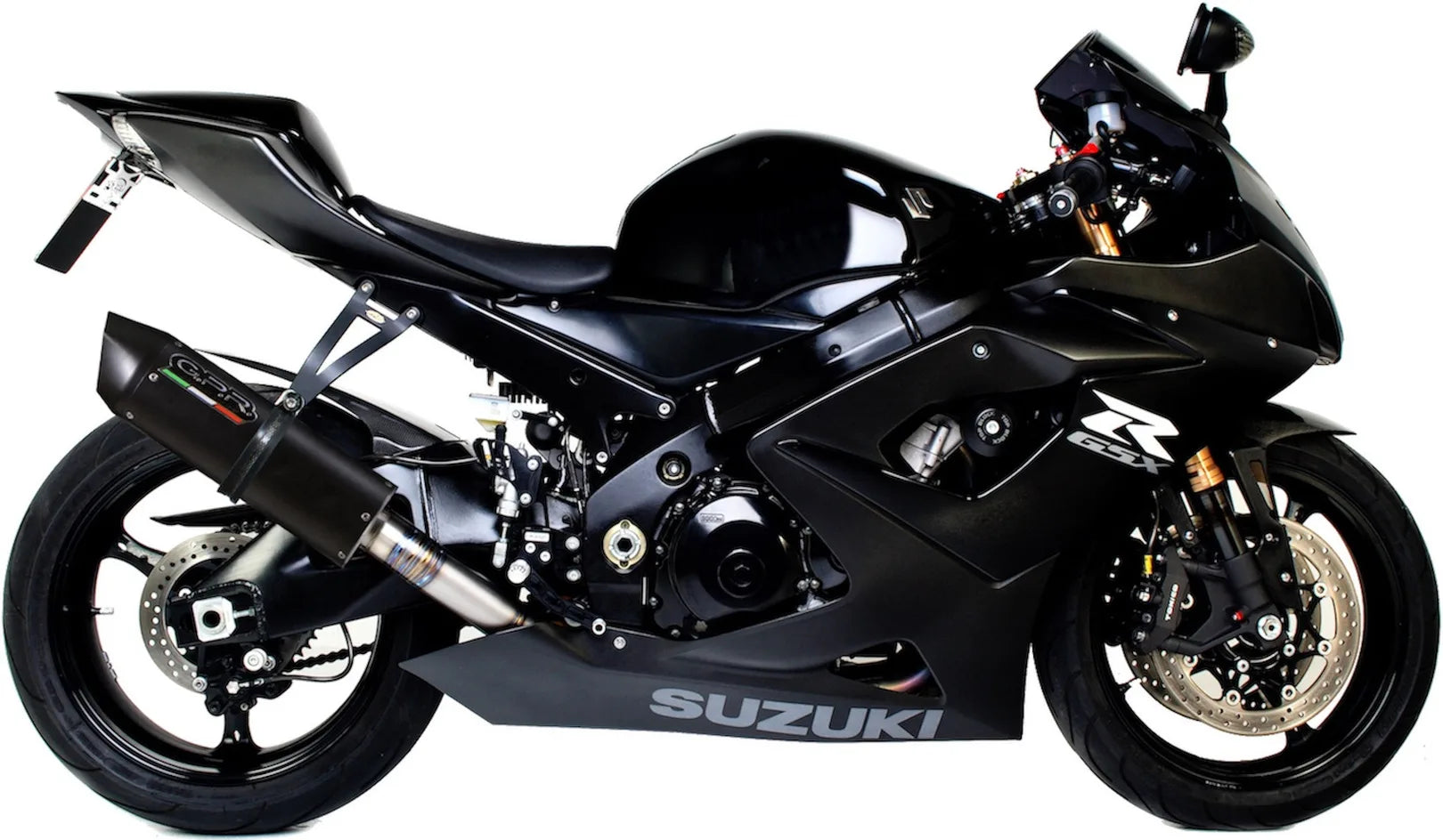 Auspuffendstück Mit Geräuschzulassung Furore Alu Schwarz - Gpr Kompatibel Mit Suzuki Gsx-R 1000 K5 (2005-2006)