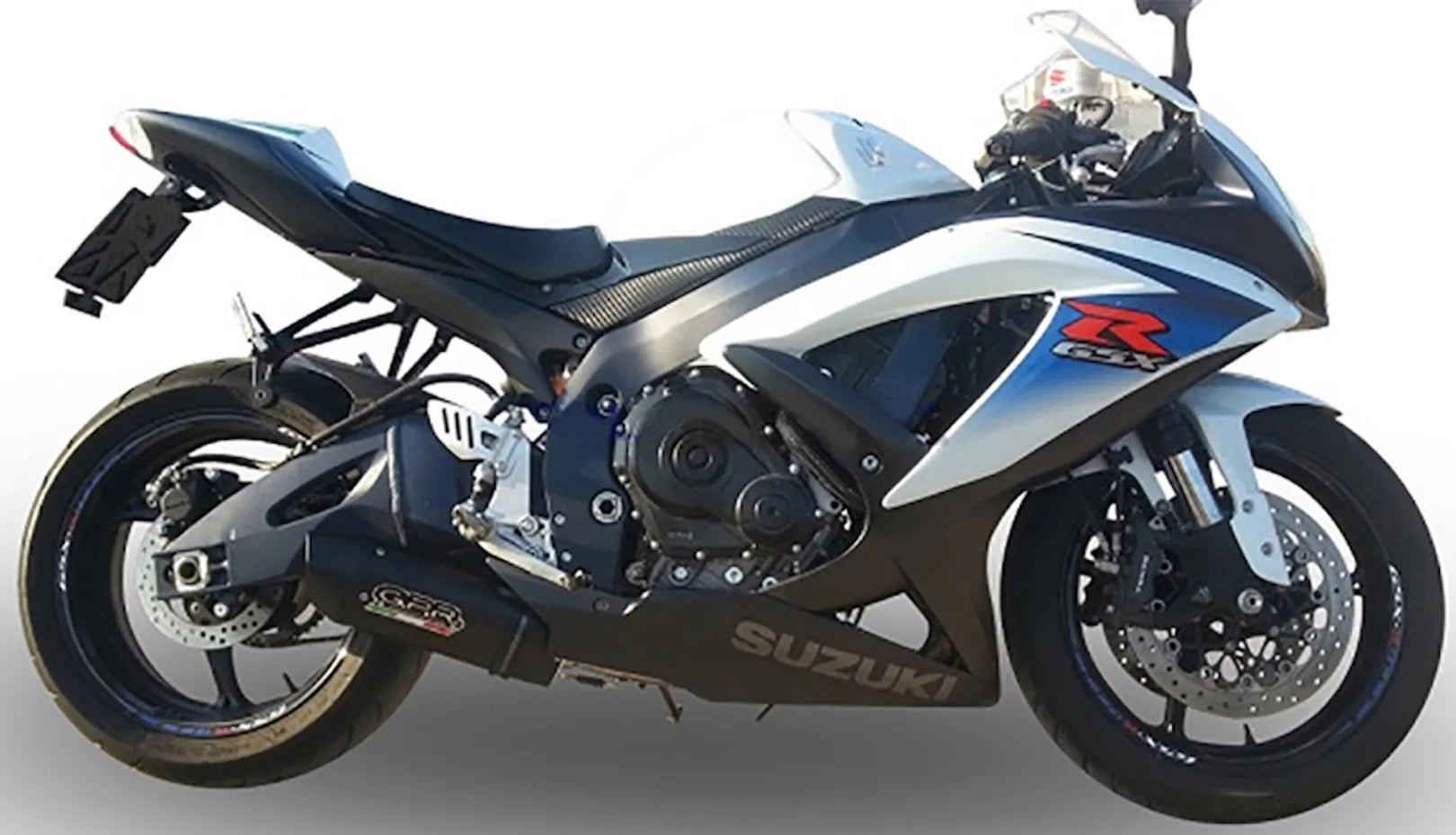 Auspuffendstück Mit Geräuschzulassung Furore Alu Schwarz - Gpr Kompatibel Mit Suzuki Gsx-R 600 K6 (2006-2007)