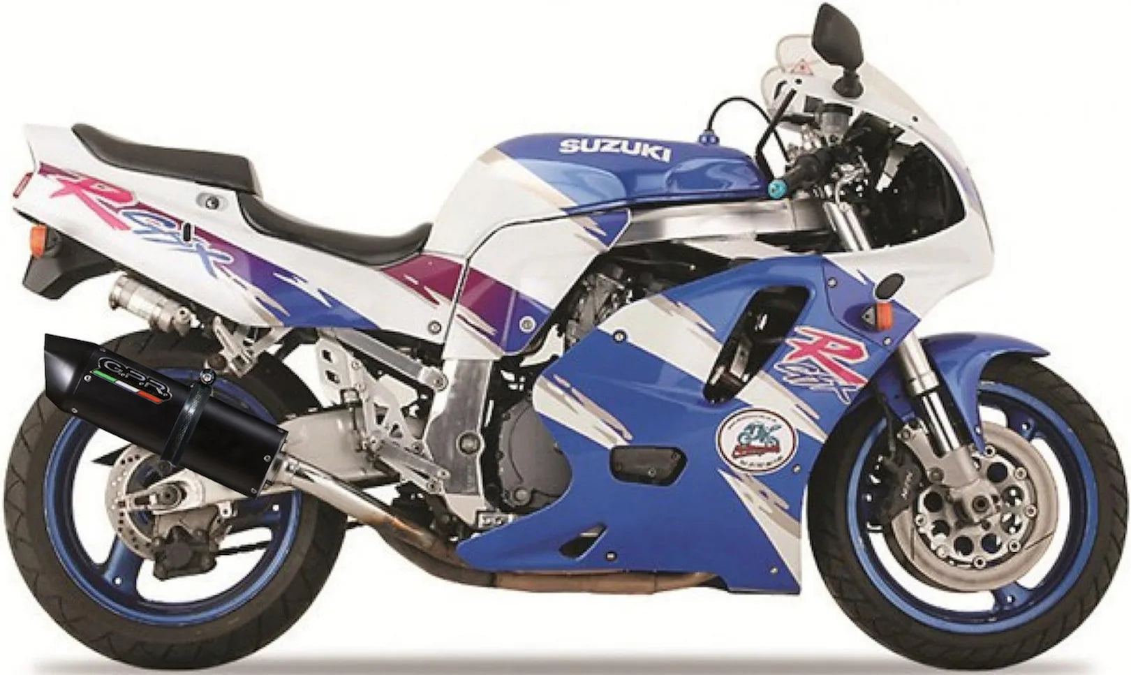 Auspuffendstück Mit Geräuschzulassung Furore Alu Schwarz - Gpr Kompatibel Mit Suzuki Gsx-R 750 (1992-1995)